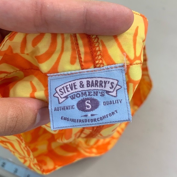 Steve & Barrys Swimwear Women's Boy Shorts Size Small Microfiber Orange - Picture 11 of 11